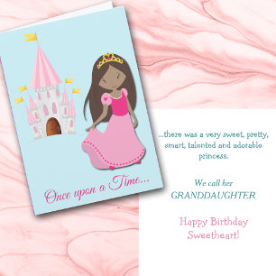 Cartes Pour Fêtes Annuelles Nouvel anniversaire de la princesse afro-américain