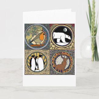 Cartes Pour Fêtes Annuelles Nouvel Hiver