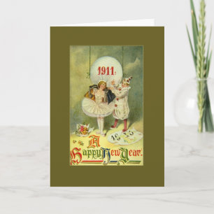 Cartes Pour Fêtes Annuelles Nouvelle année de siècle vintage