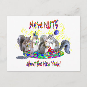 Cartes Pour Fêtes Annuelles Nouvelle année d'écureuils