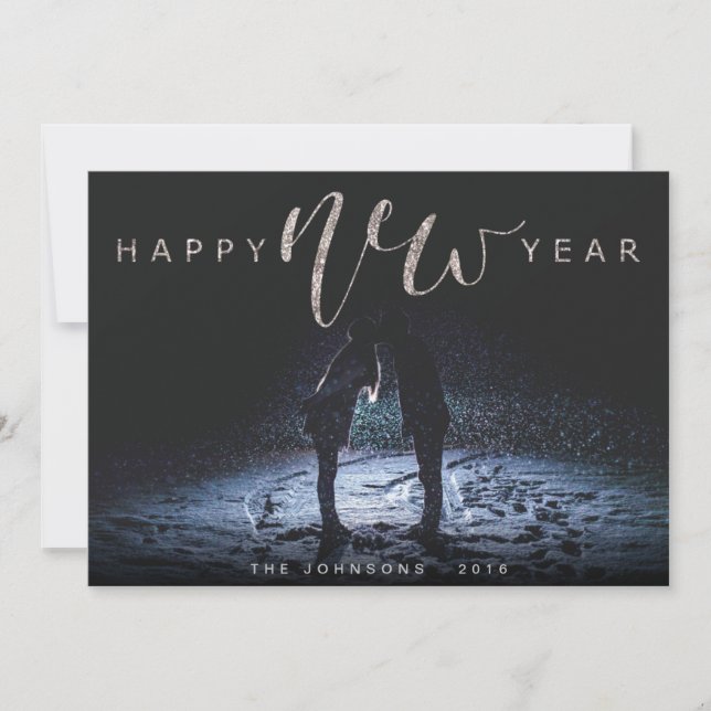 CARTES POUR FÊTES ANNUELLES NOUVELLE ANNÉE ÉPARGNÉE (Devant)