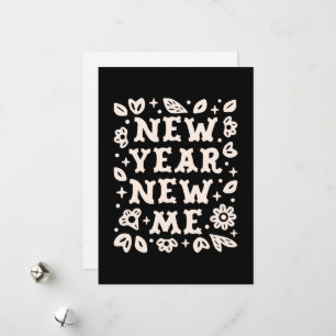 Cartes Pour Fêtes Annuelles Nouvelle année, nouveau moi, manifestations de rés