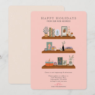 Cartes Pour Fêtes Annuelles Nouvelle Fêtes à la maison Shelf Saumon Moving Fai