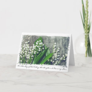 Cartes Pour Fêtes Annuelles Nouvelle Lily of the Valley Custom Text Easter