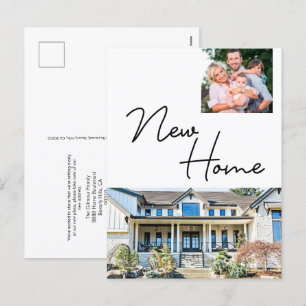 Cartes Pour Fêtes Annuelles Nouvelle maison personnalisée avec photo de famill