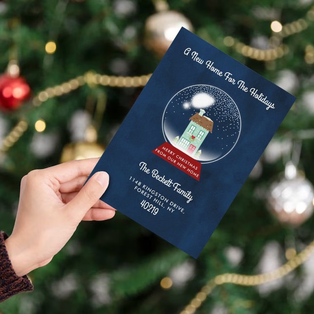 Cartes Pour Fêtes Annuelles Nouvelle Maison Pour Les Fêtes | Annonce de déména (Créateur téléchargé)