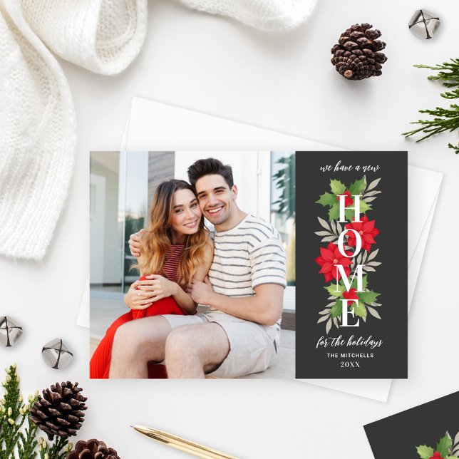 Cartes Pour Fêtes Annuelles Nouvelle maison pour les vacances Gris Photo Movin (Créateur téléchargé)
