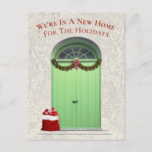 Cartes Pour Fêtes Annuelles Nouvelle maison pour les vacances Porte Verte Modè