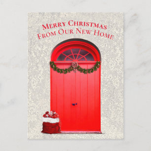 Cartes Pour Fêtes Annuelles Nouvelle maison pour les vacances Portes rouges Mo
