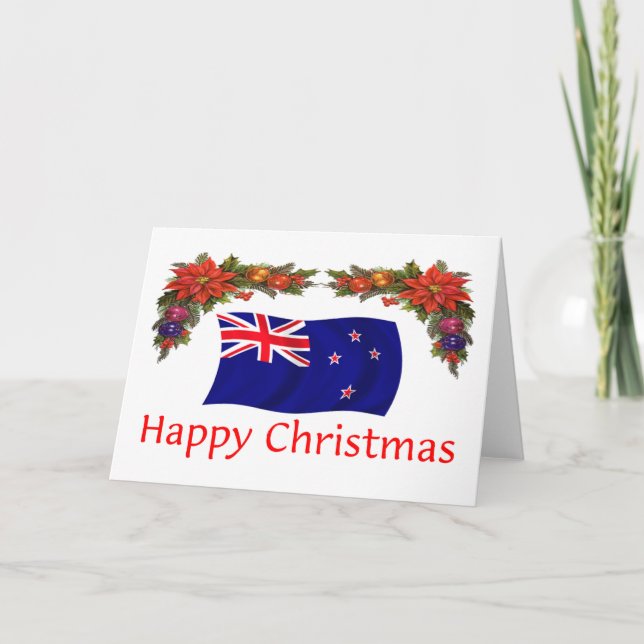 Cartes Pour Fêtes Annuelles Nouvelle-Zélande Joyeux Noël (Devant)