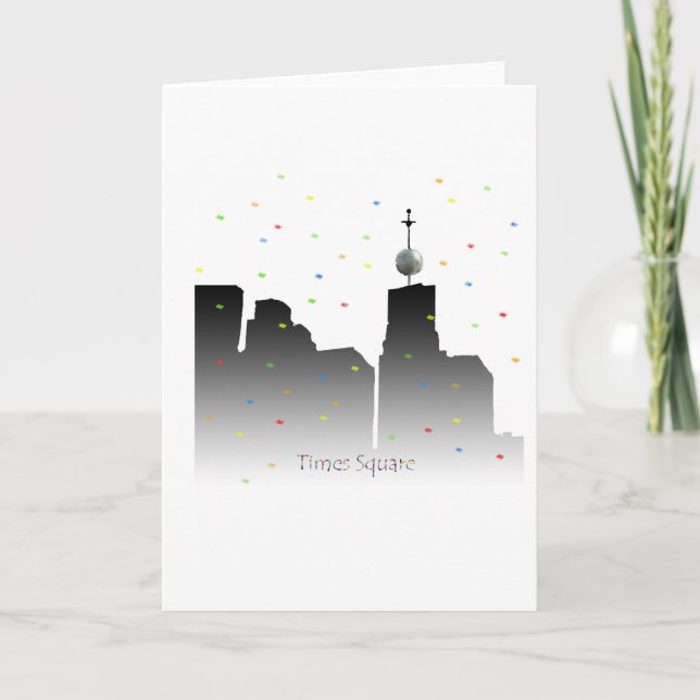 Cartes Pour Fêtes Annuelles nouvelles années de Times Square (Devant)
