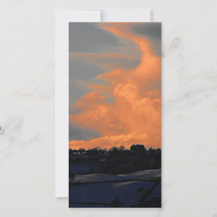 Cartes Pour Fêtes Annuelles Nuage de neige sur Newtown Phone