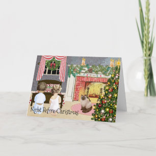 Cartes Pour Fêtes Annuelles Nuit avant Noël