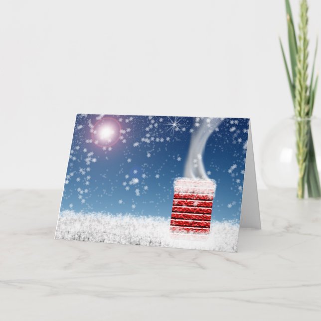 Cartes Pour Fêtes Annuelles Nuit avant Noël Vacances vierges à l'intérieur (Devant)