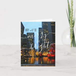 Cartes Pour Fêtes Annuelles Nuit de Noël à New York