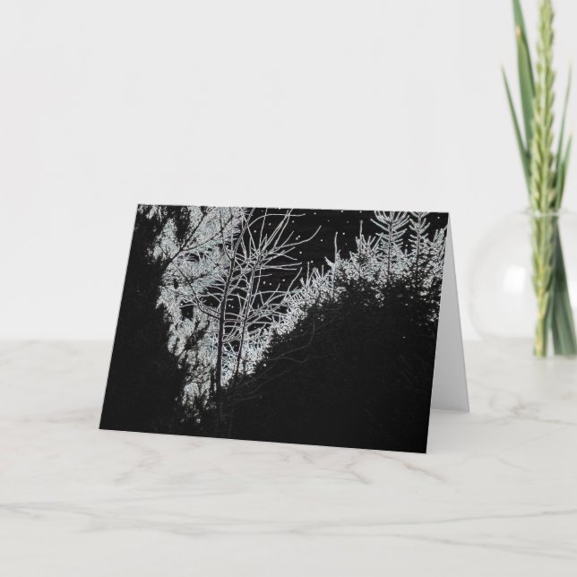 Cartes Pour Fêtes Annuelles Nuit étoilée (Devant)