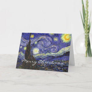 Cartes Pour Fêtes Annuelles Nuit étoilée Noël, Fêtes