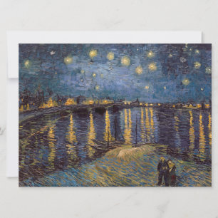 Cartes Pour Fêtes Annuelles Nuit étoilée sur le Rhône par Vincent Van Gogh