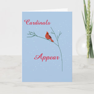 Cartes Pour Fêtes Annuelles Nuit fraîche de cardinal de Noël
