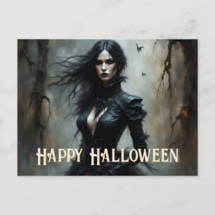 Cartes Pour Fêtes Annuelles Nuit gothique d'Halloween de mystère