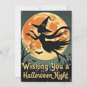 Cartes Pour Fêtes Annuelles Nuit magique d'Halloween
