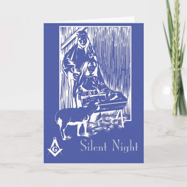 Cartes Pour Fêtes Annuelles Nuit silencieuse (Devant)