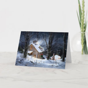 Cartes Pour Fêtes Annuelles Nuit silencieuse