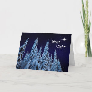 Cartes Pour Fêtes Annuelles Nuit silencieuse