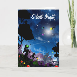 Cartes Pour Fêtes Annuelles Nuit silencieuse