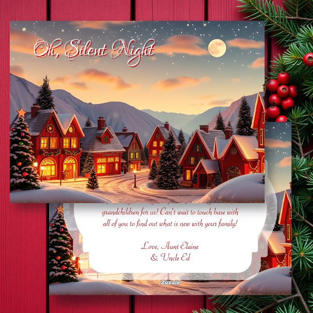 Cartes Pour Fêtes Annuelles Nuit silencieuse | Noël (Créateur téléchargé)