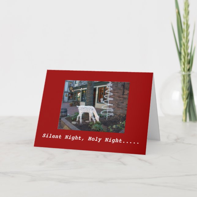 Cartes Pour Fêtes Annuelles Nuit silencieuse, Nuit Sainte (Devant)