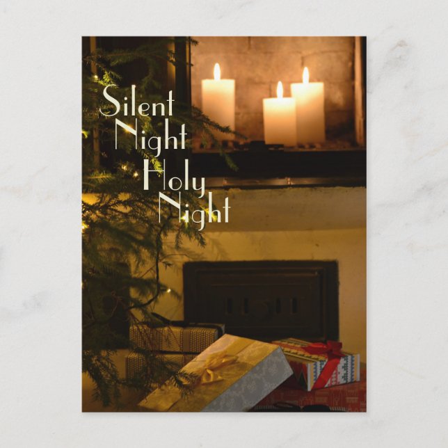 Cartes Pour Fêtes Annuelles "Nuit Silencieuse Sainte Nuit" Bien-aimée Carol de (Devant)