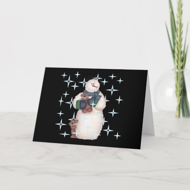 Cartes Pour Fêtes Annuelles Nuit Starry (Devant)