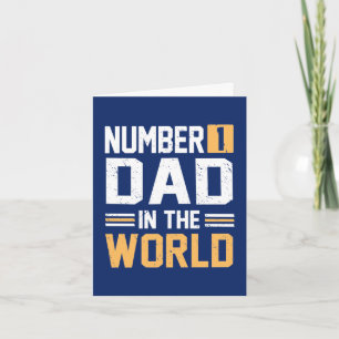 Cartes Pour Fêtes Annuelles Numéro 1 Papa dans le Monde