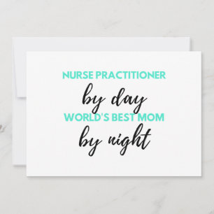 Cartes Pour Fêtes Annuelles Nurse Praticien Par Day World's Best Mom 2