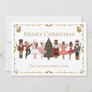 Cartes Pour Fêtes Annuelles Nutcracker Ballet Joyeux Noël