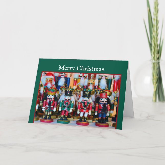 Cartes Pour Fêtes Annuelles Nutcrackers Joyeux Noël (Devant)