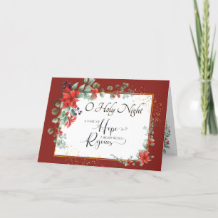 Cartes Pour Fêtes Annuelles "O Holy Night" Weary World se réjouit Noël