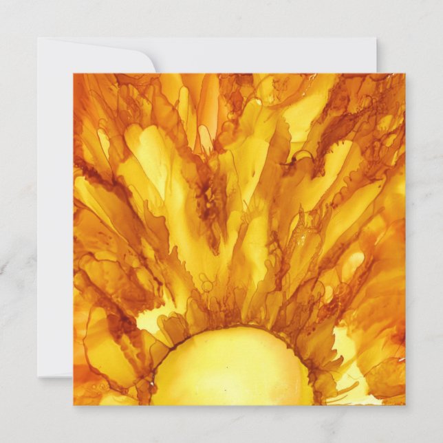 Cartes Pour Fêtes Annuelles O Soleil levant (Devant)