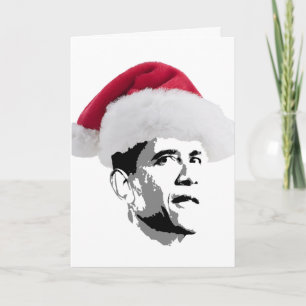 Cartes Pour Fêtes Annuelles Obama Noël père Noël