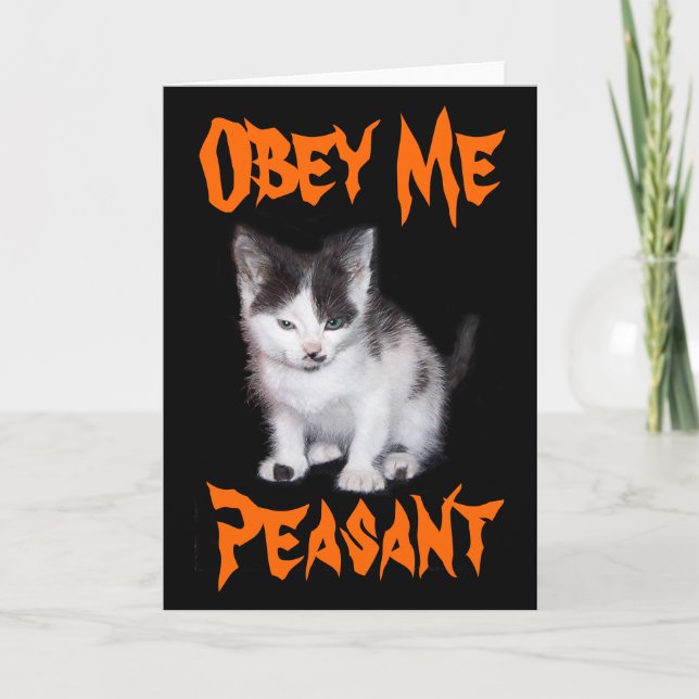 Cartes Pour Fêtes Annuelles Obey Me Paysan (Devant)