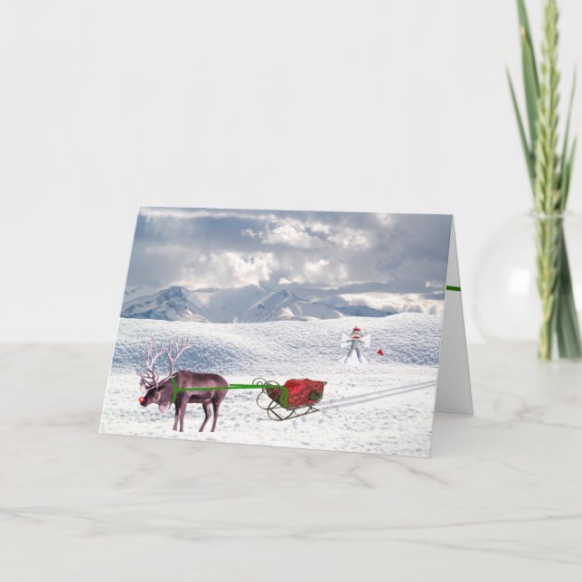 Cartes Pour Fêtes Annuelles Observez votre ange espiègle (Devant)