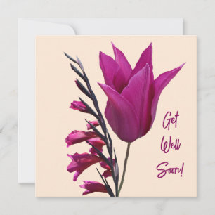 Cartes Pour Fêtes Annuelles Obtenez bien bientôt brettypo tulipe fleur amour f