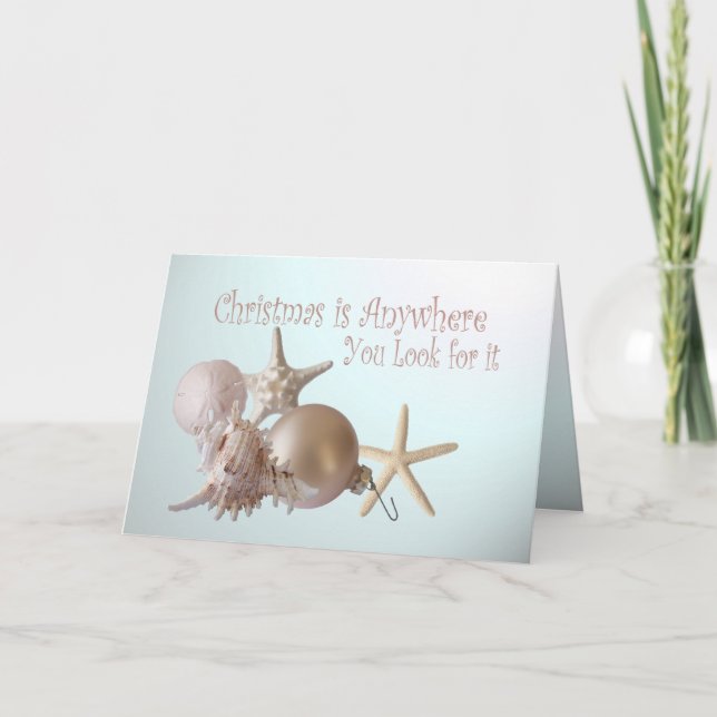 Cartes Pour Fêtes Annuelles Ocean Seashell Christmas Greetings (Devant)