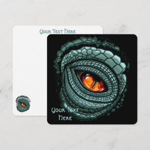 Cartes Pour Fêtes Annuelles Œil de prédateur reptile primitif
