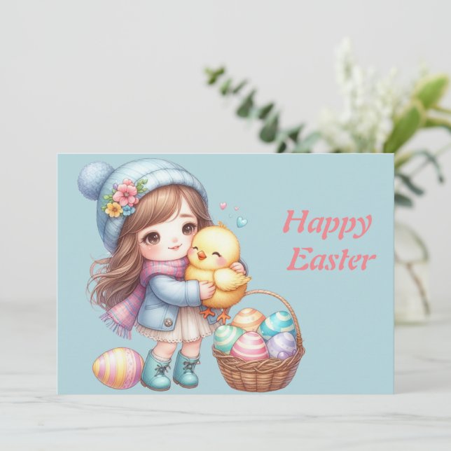 Cartes Pour Fêtes Annuelles oeuf de pâques (Debout devant)