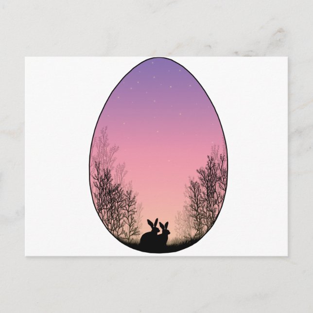 Cartes Pour Fêtes Annuelles Oeuf de Pâques (Devant)