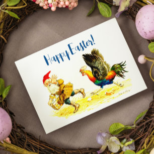 Cartes Pour Fêtes Annuelles Oeuf Theif Vintage Funny Jenny Nyström Pâques