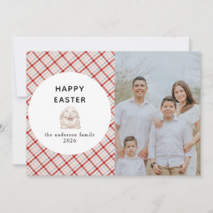 Cartes Pour Fêtes Annuelles Œufs aquarelle modernes élégants Photo Joyeuses Pâ