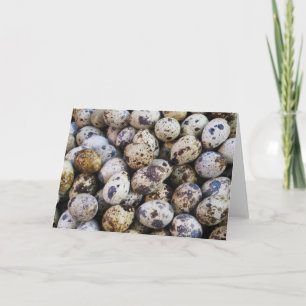 Cartes Pour Fêtes Annuelles Oeufs de caille